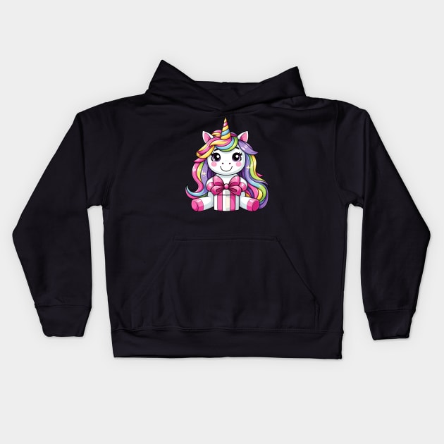 Unicorn S02 D79 Kids Hoodie by Houerd